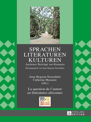 cover image of La question de l'auteur en littératures africaines